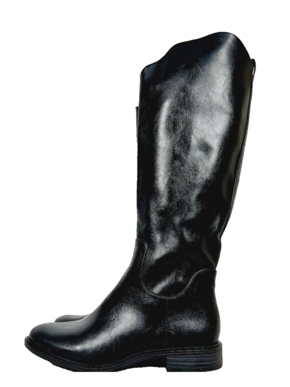 Nordstrom rack Meadow Black Knee High Leather Riding Boot size 9 M